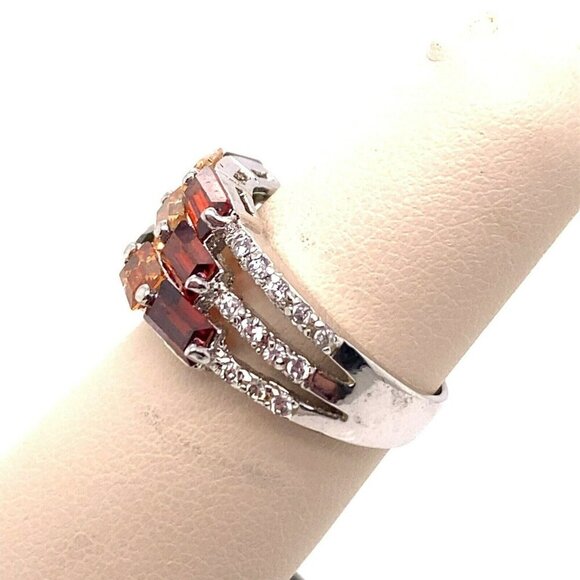 Designer Sterling Silver & Multi Gemstone Size 7 Ring! 49 - Picture 3 of 6